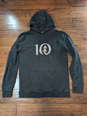 Tentree Organic Cotton Graphic Logo Hoodie Size Medium